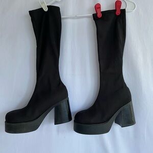 Platform boots goth punk